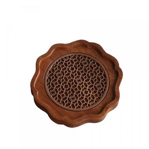 Solid Wood <b>Tea</b> <b>Tray</b> Irregular Shape Varnished Finish Easy To Clean For Household Dry Brewing Use - Product Image 5