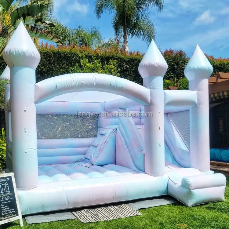 Commerciale gonfiabile tie-dye bounce house combo bambini adulti party jumping castle outdoor indoor wedding buttafuori per l'evento