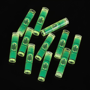 Nivel de burbuja cilíndrico DIY de 8x35 mm para alineación y equilibrio de precisión, tamaño pequeño, relleno de líquido verde - Product Image 1