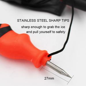 בטיחות קרח מרים קוצים ערכות ציוד חירום עבור דיג דיג החלקה אביזר הליכה על הגנה - Product Image 4