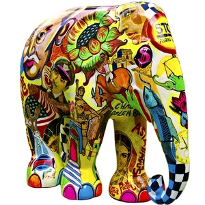 Estatua de elefante realista grande, escultura de animales, Material de resina para jardín interior y exterior, decoración del hogar - Product Image 1