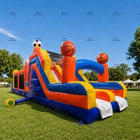 Château gonflable commercial avec toboggan