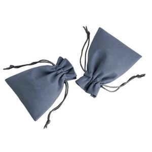 Pochette en microfibre à double cordon pour bijoux et lunettes de soleil, sac d'emballage en suède pour bijoux avec cordon élégant pour cadeaux - Product Image 5