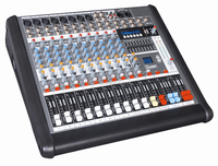 Fournisseur d'usine Console de mixage audio alimentée par 8/12 canaux mélangeur de son avec amplificateur de système de son pour les MJR-12 de fête