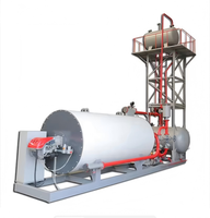 Chaudières industrielles horizontales à skid, au gaz ou au mazout, à circulation d'huile, entièrement automatiques, haute pression