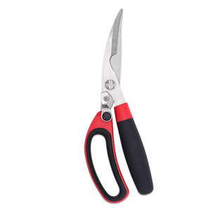 Stainless Steel Kitchen Scissors With Black And Orange Handle For Home Use Multi Purpose Meat Bone Cutting Shears - Product Image 4