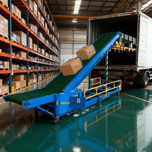 Goldtec Loading and Unloading <strong>Belt</strong> <strong>Conveyor</strong> Telescopic <strong>Incline</strong> <strong>Conveyor</strong> Load Unload <strong>Conveyor</strong> for Container Loading - Product Image 6