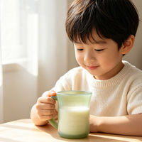 Ensemble de tasses à boire en silicone de qualité alimentaire réutilisables 160 ml 250 ml 350 ml, tasse à café antidérapante résistante à la chaleur pour la maison et le bureau