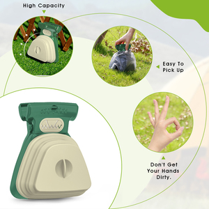 Recogedor de excrementos portátil y ecológico de plástico y silicona, soporte duradero para bolsas de excrementos de perro, diseño moderno sin aroma para la eliminación de desechos de mascotas - Product Image 2