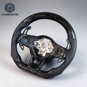 Volant sport en cuir forgé sur mesure avec fibre de carbone et LED, taille de poignée 40 mm pour VW Golf GTI GTD 7 Mk7 7.5 7r R Mk7r Polo JETTA - Product Image 4
