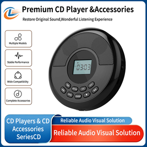 Reproductor de CD portátil personalizado de fábrica con altavoces estéreo duales, pantalla LCD, receptor de música inalámbrico BT para coche, hogar, oficina y estudio. - Product Image 2