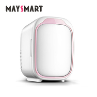 Nouveau mini-réfrigérateur portable en acier inoxydable, alimenté par batterie/électricité, pour soins de la peau, cosmétiques, maquillage, usage domestique, voiture, extérieur, hôtel, 10L