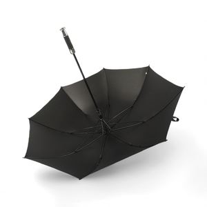Parapluie de golf promotionnel haut de gamme pour hôtels 5 étoiles, avec poignée en J en bois, manche en métal, cadre en fibre de verre, coupe-vent et imperméable, personnalisable - Product Image 2