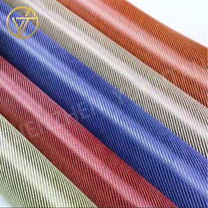 Azul Tecido kevlars carbono híbrido sarga tejido Kevlars Aramid 3K tela de <span class=keywords><strong>fibra</strong></span> de carbono para carcasa de teléfono móvil - Product Image 6