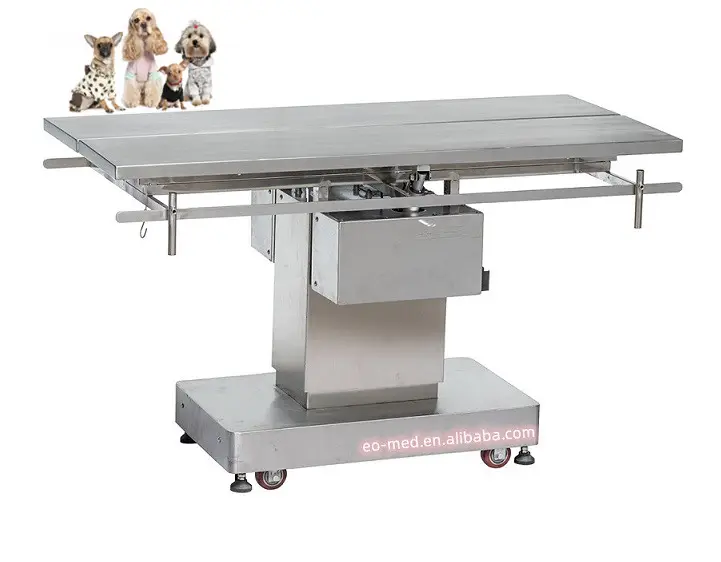 זול מחיר Vet ציוד רפואי 304 נירוסטה בעלי החיים כלב חתול לנתח הפעלה שולחן עבור חיות מחמד VOT-002