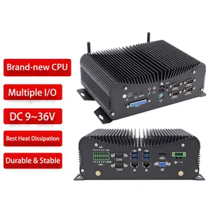 Mini Desktop Computer Intel Core I5 4200U,รองรับซิมการ์ดแบบฝังออนบอร์ด GPIO 6 COM Fanless Industrial Mini PC