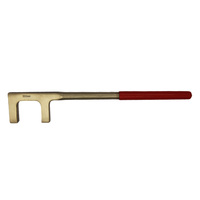 Clé de sécurité anti-explosion X-SPARK 45*350mm en bronze au béryllium de type F, poignée de valve anti-étincelles, clé antistatique pour huile
