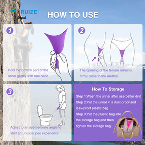 Furuize En gros, Dispositif d'urination féminin personnalisable en silicone réutilisable, entonnoir urinaire <span class=keywords><strong>pour</strong></span> <span class=keywords><strong>femmes</strong></span>, <span class=keywords><strong>pour</strong></span> <span class=keywords><strong>les</strong></span> voyages en extérieur et <span class=keywords><strong>les</strong></span> toilettes <span class=keywords><strong>debout</strong></span> - Product Image 4