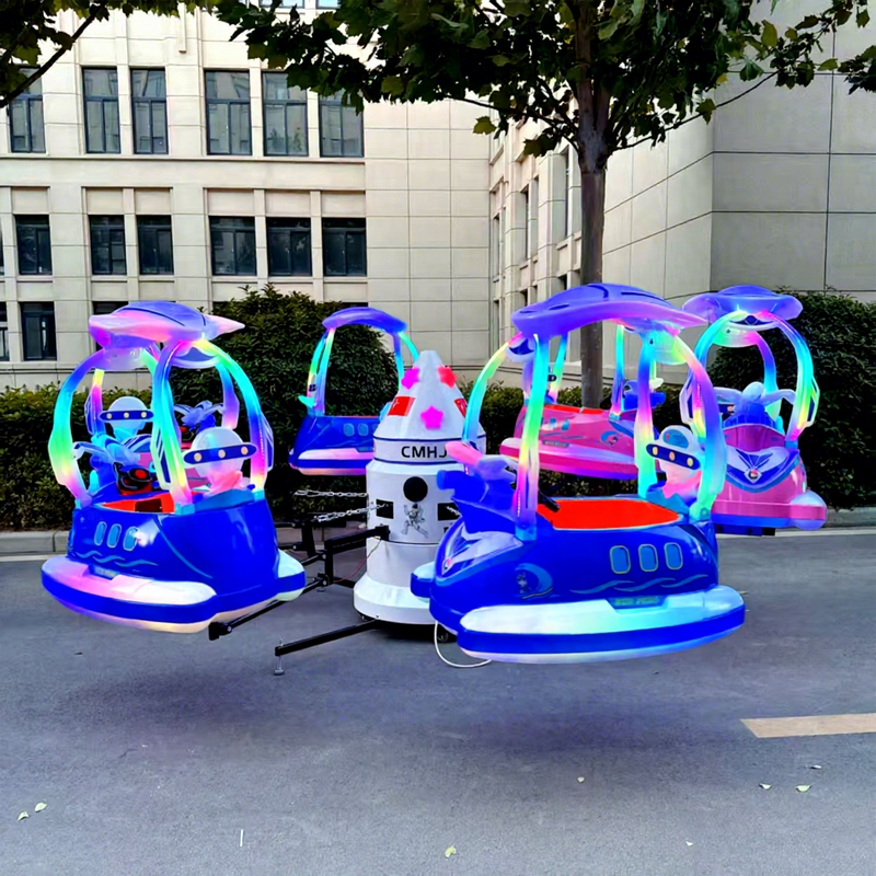 Colorful Amusement Park Playground Rides Outdoor