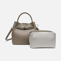 Nouveau Sac Fourre-tout 2026 en Cuir PU 2-en-1/Ensemble, Sac Bandoulière Designer pour Femmes, Sacs à Main Idéaux pour les Trajets Quotidiens, Sac à Bandoulière Tendance