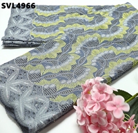 Tissu en dentelle guipure multicolore du Sénégal, voile suisse en promotion pour robes marocaines pour femmes