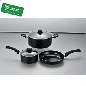 Juego de Utensilios de Cocina Antiadherentes de Aluminio Personalizables de 8 Piezas, Sartenes Wok y Utensilios de Cocina de Piedra Médica de Vidrio - Product Image 2