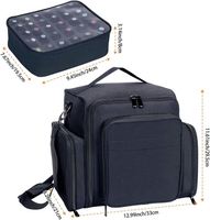 Échantillon Gratuit : Boîte de Rangement Portable pour Vernis à Ongles, Organisateur Double Face en Plastique, Vente en Gros, 48 Compartiments