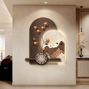 Décoration Murale Rétro Inspirée <span class=keywords><strong>de</strong></span> la Dynastie Song avec Motif 3D Poireau pour une Ambiance Auspicieuse dans la Salle à Manger ou le Salon - Product Image 4