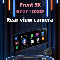 Caméra embarquée intelligente pour voiture 11,3 pouces IPS 5K+1080P avec enregistreur vidéo, CarPlay sans fil, Android Auto, AUX, FM, WIFI, GPS, caméra de recul, universelle