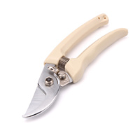 Sécateur manuel à lame coupante en acier Sharp SK5 avec poignée en ABS blanc pour l'aménagement paysager, la taille des arbres et l'entretien des arbustes