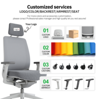Chaise de bureau ergonomique multifonction avec mécanisme de pesée automatique, certifiée BIFMA, chaise de bureau en tissu, Sillas De Escritorio