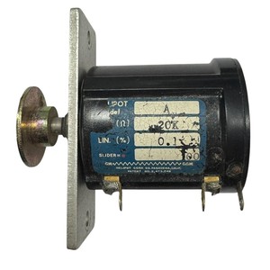 PLC Model A Helipot Potentiometer 20K 20kohm 3% TOL. .25% w Chassis Warranty Product - Product Image 1
