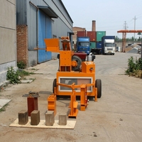 Machine à briques en terre cuite diesel hors réseau WT1-20, presse à briques hydraulique durable pour travaux ruraux