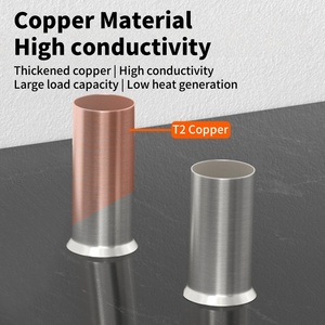 CNXI الجملة كابل العروة موصل محطة إن الحبل نهاية الطلاء محطات القصدير أنبوب النحاس العقص الأسلاك محطات Bootlace - Product Image 2