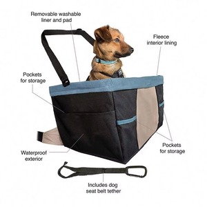 Siège auto pour animaux de compagnie BSCI, pour chiens ou chats, siège avant ou arrière, transporteur de voyage pour chien, siège auto - Product Image 2