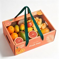 Groothandel op maat bedrukte fruitverzenddozen, populaire fruitgeschenkdozen, grote kartonnen fruitverpakkingsdozen met sojaverf