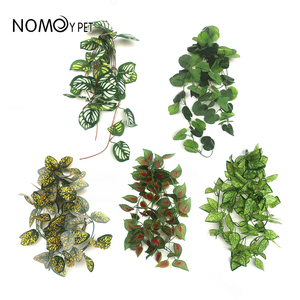 NOMOY PET PET rettili piante terrario appesa viti foglie artificiali rettile nascondere leopardo <span class=keywords><strong>geco</strong></span> Tank accessori - Product Image 3