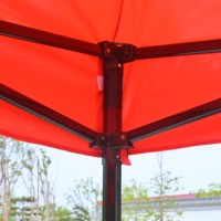 Grande tente pop-up robuste 3x6m avec structure thermolaquée noire brillante, imperméable, pour concerts en plein air et ventes de voitures