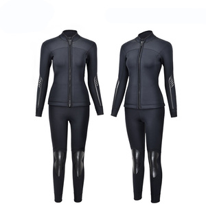 Combinaison de plongée en néoprène 3MM pour hommes et femmes - Une pièce, chaude, épaisse, à manches longues pour le surf, la plongée, la plongée avec tuba, la natation - Product Image 1