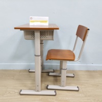 Meubles scolaires en gros d'usine, banc simple, ensemble de bureau et de chaise pour étudiants, table de lecture, mobilier éducatif