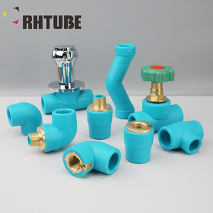 Rhtube nhựa PPR ống phù hợp 20-32mm PPR ống nước Phụ kiện ổ cắm khuỷu tay TEE Brass PPR phụ kiện đường ống - Product Image 3