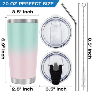 <span class=keywords><strong>Mug</strong></span> isotherme à double paroi anti-fuite pour les voyages, le bureau, l'école, les fêtes, le camping - Product Image 3