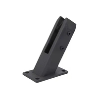 Support de fixation pour garde-corps en verre à angle réglable, pince de fixation au sol pour verre trempé de 8 à 12 mm pour escaliers, balcons et clôtures de sécurité