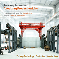Ligne complète d'anodisation de l'aluminium pour les profilés architecturaux en aluminium
