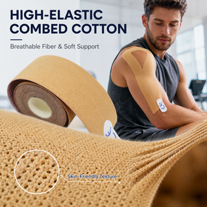 Bande de kinésiologie élastique imperméable pour le soulagement musculaire, idéale pour le <span class=keywords><strong>fitness</strong></span>, la course à pied, la gym et la récupération des blessures - Product Image 3