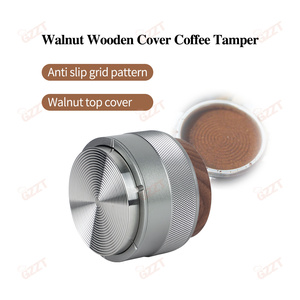 Manomissione Espresso 51mm 58mm compatibile con la molla per tutti i filtri di <span class=keywords><strong>caffè</strong></span> in legno di noce copertura <span class=keywords><strong>caffè</strong></span> Tamper - Product Image 2