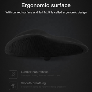 Coussin de soutien lombaire confortable pour chaise de bureau Coussin de dos en mousse à mémoire de forme avec <span class=keywords><strong>sangle</strong></span> réglable - Product Image 2