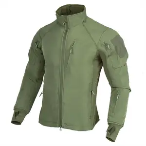 Chaqueta táctica de algodón impermeable y polar chaqueta táctica de camuflaje ultraligera al aire libre