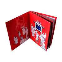 Carpeta de Cuero para Vídeos con Pantalla LCD, Cuaderno con 10 Botones, Ayuda Audiovisual para Entrenamiento de Mindfulness, Regalo