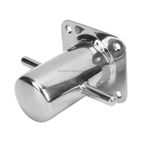 Pièces de yacht : Borne d'amarrage croisée robuste en acier inoxydable 316 moulé avec plaque de support pour voilier et bateau